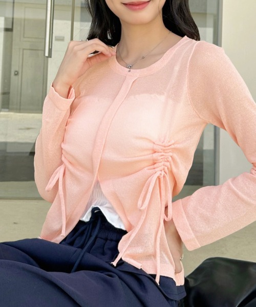 トップス A Ada. tシャツ 「晩夏初秋におすすめ」フロントスリット ドロスト