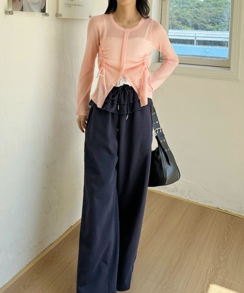 Ada. tシャツ 「晩夏初秋におすすめ」フロントスリット ドロスト