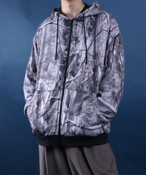 ANPAS（アンパス） パーカー SETUP対応 Tree Camo Fleece Full Zip