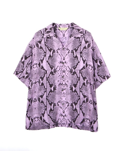【ショット】Schott レーヨンシャツ XL 総柄 ニューヨーク Schott N.Y.C シャツ Schott/ショット/RAYON SHIRT PYTHON