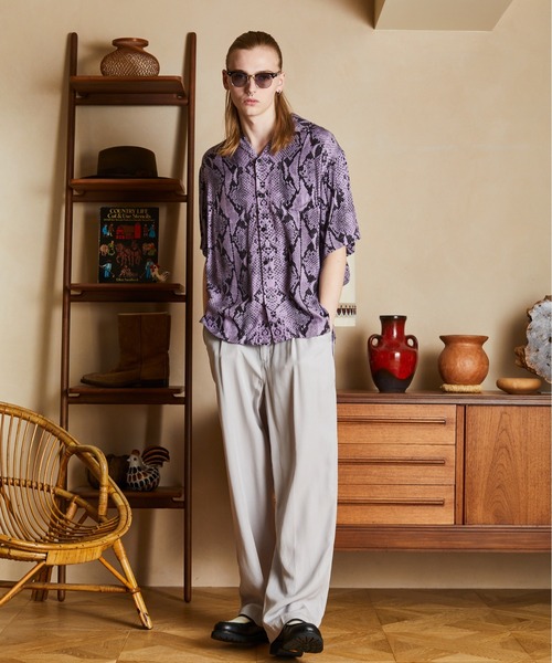 【ショット】Schott レーヨンシャツ XL 総柄 ニューヨーク Schott N.Y.C シャツ Schott/ショット/RAYON SHIRT CACTUS
