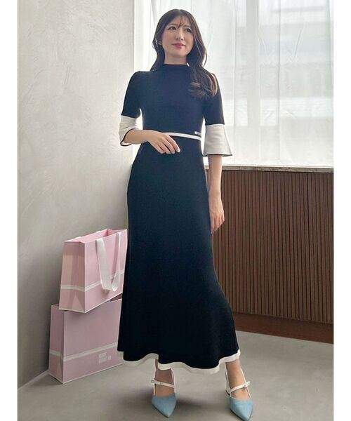 さと マーキュリーデュオMARY QUANTコラボ ロングワンピース MERCURYDUO ワンピース 「MARY QUANTコラボ」バックシャン