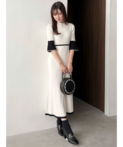 MERCURYDUO MARY QUANTコラボ　デイジーニットワンピース MERCURYDUO ワンピース 「MARY QUANTコラボ」バックシャン