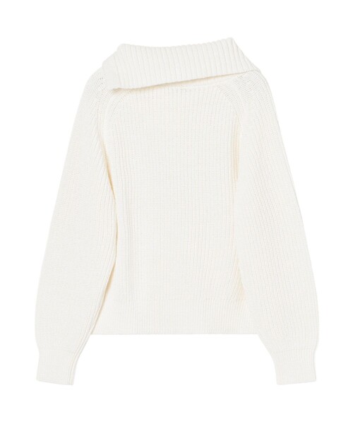 ANAYI（アナイ） ニット セーター アシメカラーラグラン プルオーバー