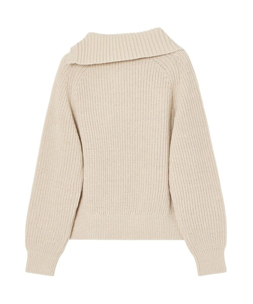 ANAYI（アナイ） ニット セーター アシメカラーラグラン プルオーバー