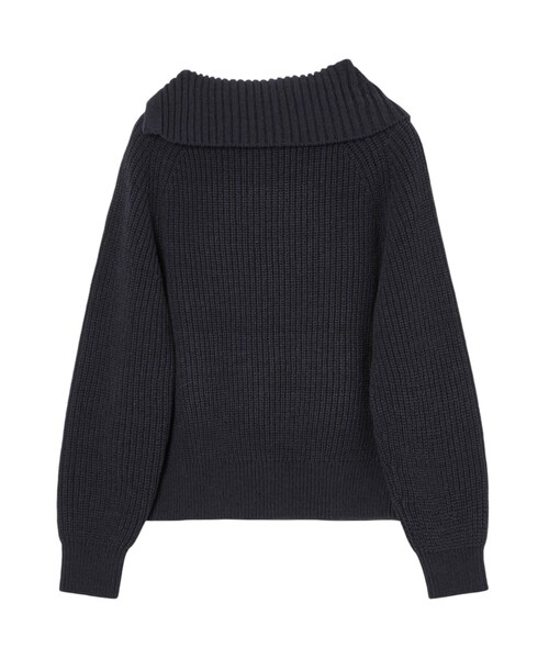 ANAYI（アナイ） ニット セーター アシメカラーラグラン プルオーバー