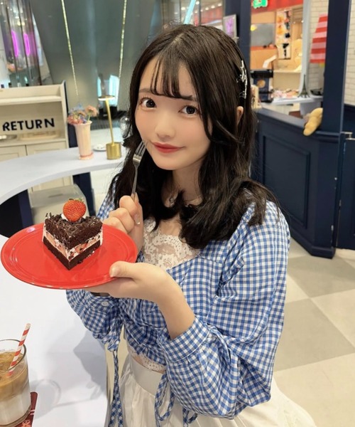 ♡新品未使用♡rosymonsterパイピングギンガムブラウス Mejoul ブラウス シャツ 「大好評につき新色追加！お気に入り数1.1万人