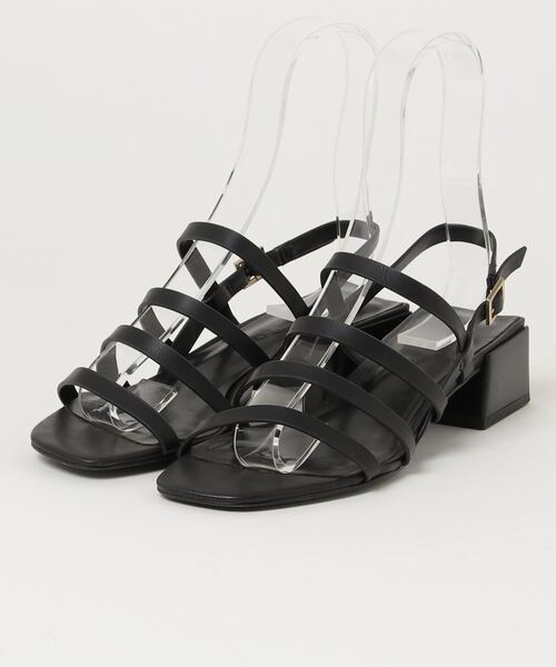 CHARLES & KEITH ブラックハイヒール 36 CHARLES ＆ KEITH 「charles&keith」 ヒールサンダル 36