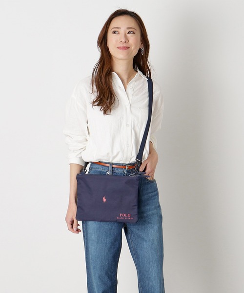 Polo Ralph Lauren キャンバスショルダーバッグ　サコッシュ POLO RALPH LAUREN - 90s POLO SPORT サコッシュバッグ ポロ