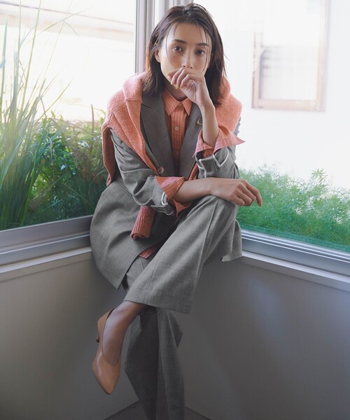 【新品・タグ付き✨】23区　洗える♪ テーラードジャケット　ストライプ　48 23区（ニジュウサンク） ジャケット テーラードジャケット