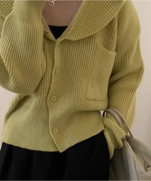 「ROOPTOKYO」 ニットカーディガン FREE ホワイト レディース_画像2