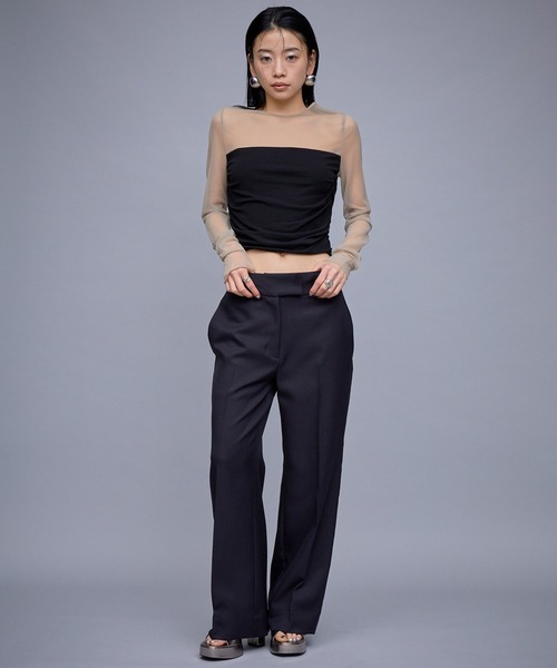 THINGS THAT MATTER SHEER ＆ DRAPE RIB TOPS レディース