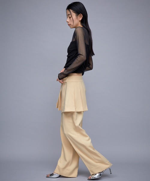 THINGS THAT MATTER SHEER ＆ DRAPE RIB TOPS レディース