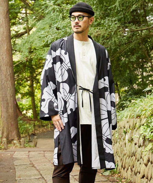 カヤ カーディガン 「カヤ」紋どりメンズ羽織 メンズ レディース