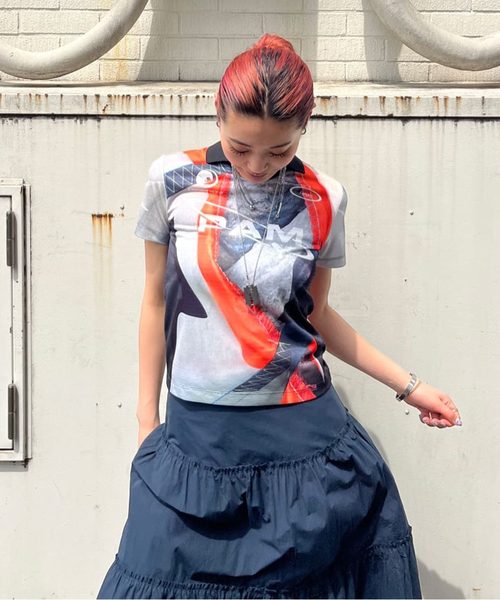 tシャツ 半袖 「P.A.M/パム」 RUE DE LANCRY SOMA JERSEY 4581- MLT レディース