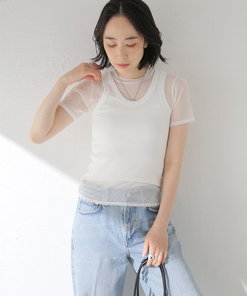 JANE SMITH - 美品 JANE SMITH ジェーンスミス カットソー ホワイト 白 サイズ:36(S)24春夏 シアー バックオープン プルオーバー 24SCT-326L / SHEER BACK OPEN PULLOVER 長袖 クルーネック トップス Tシャツ 【レディース】【中古】 楽天市場】JANE SMITH ジェーンスミス カットソー ホワイト 白