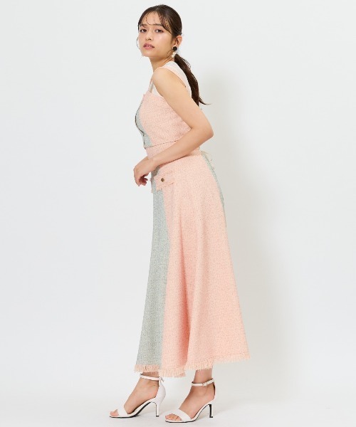 AND COUTURE（アンドクチュール） セットアップ 夏 配色ツイード