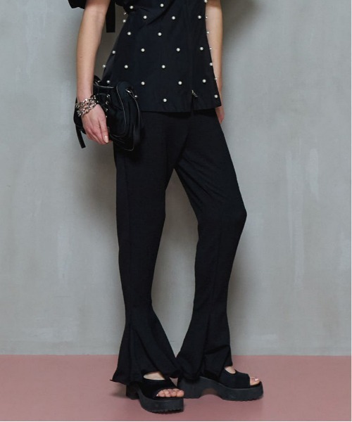 MAISON SPECIAL パンツ Ruffle Hem Flare Pants/ラッフルヘム