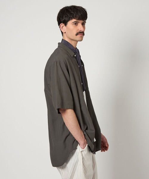 Steven Alan スラブ レギュラーカラー ショートスリーブ シャツ S STEVEN ALAN シャツ 「Steven Alan」 ボイル スラブ ショート