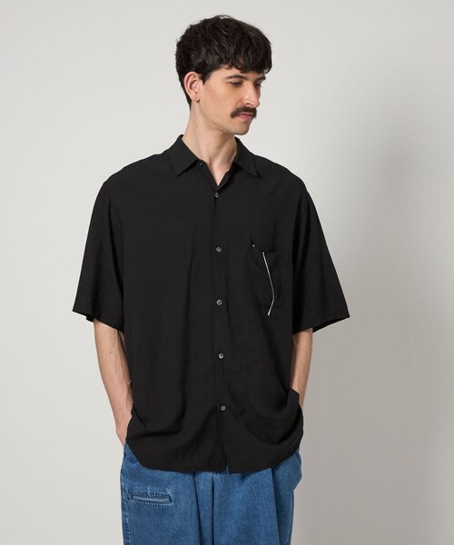 Steven Alan 半袖シャツ　トップス　ポロシャツ　シャツ　アローズ STEVEN ALAN シャツ 「Steven Alan」 ボイル スラブ ショート