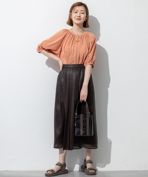 23区（ニジュウサンク） スカート 「洗える」ソフトシアーフィルム