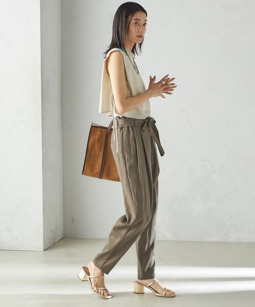 SHIPS（シップス） パンツ 小泉里子コラボ:「手洗い可能」ツイル