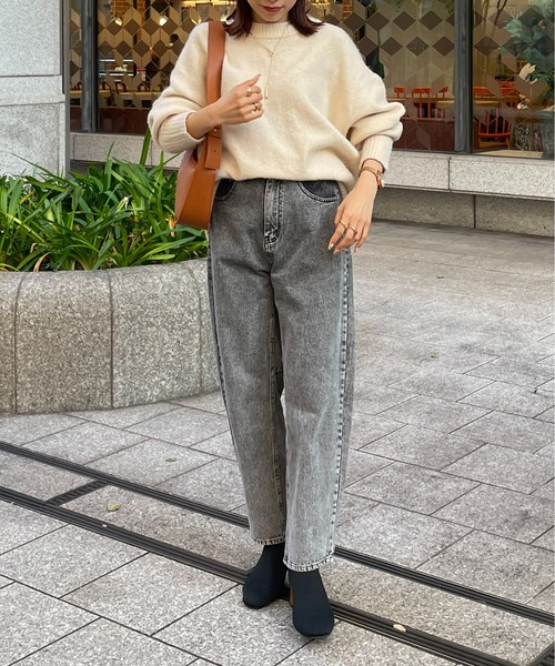 [Thevon] Denim брюки MEDIUM черный женский 