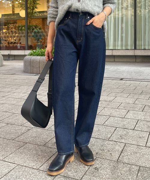 [Thevon] Denim брюки MEDIUM черный женский 