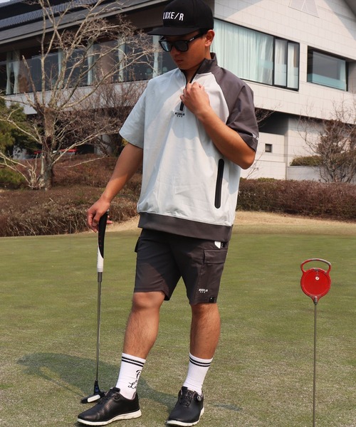 カーゴパンツ (RM)「LUXE/R GOLF」ストレッチ クロス サイド