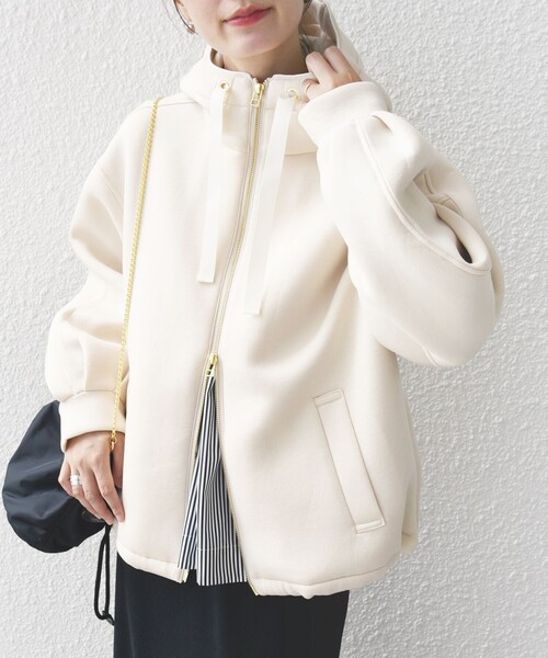 「SHIPS」 ジップアップパーカー ONE SIZE グレー レディース SHIPS 「SHIPS」 ジップアップパーカー - グレー レディース