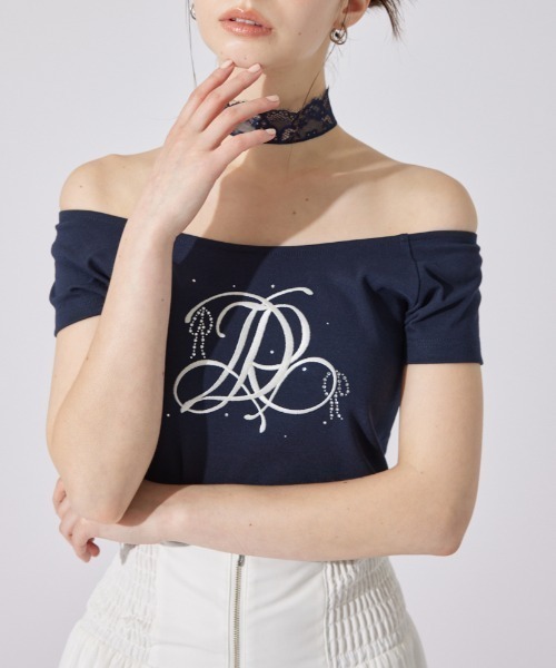 tシャツ 「AKB48 千葉恵里さん着用」ツーウェイオフショルTシャツ 夏服 レディース