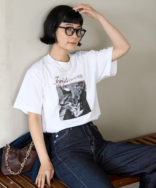 FREAK'S STORE tシャツ Autumn Girls photo Tシャツ/フォトTシャツ