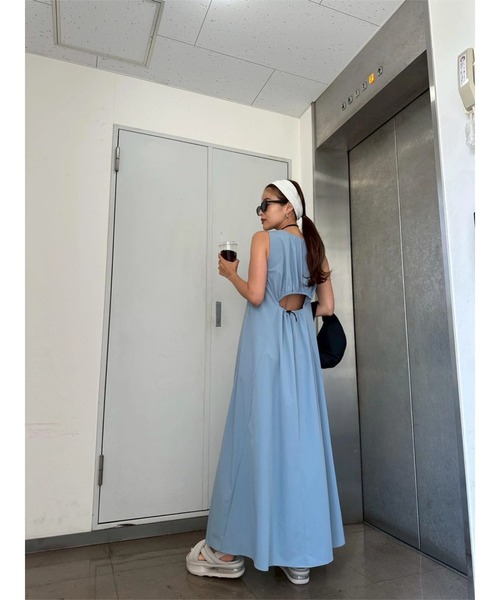 ワンピース Ice Touch Back Open Dress