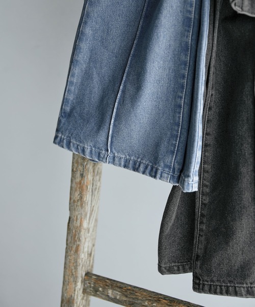 「EMMA CLOTHES」 加工ブーツカットデニムパンツ S グレー メンズ