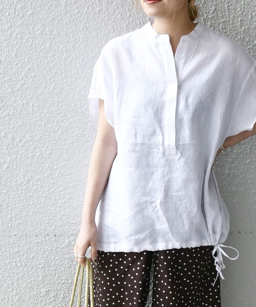 「SHIPS any」 半袖シャツ ONE SIZE ホワイト レディース
