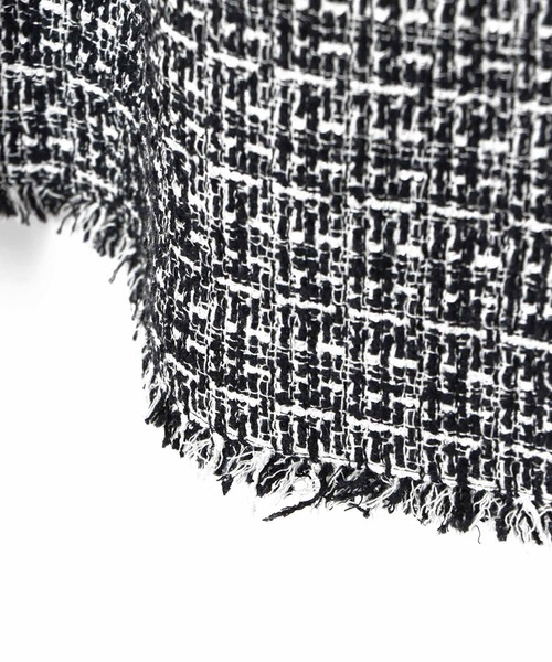 ANAYI 38 ノースリーブワンピース 黒白パターン