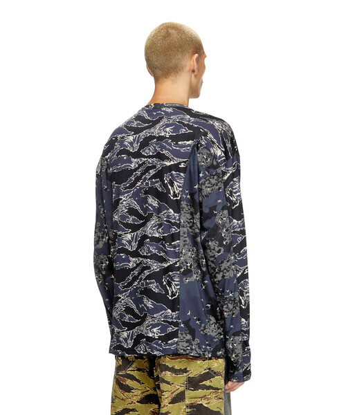 DIESEL！カモフラージュ柄 長袖トップス DIESEL（ディーゼル） クレイジーパターン スウェットシャツ