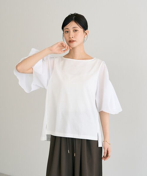 tシャツ シアースリーブカットソー レディース