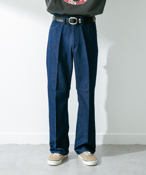 「Wrangler」 加工デニムパンツ LARGE ブラック系その他 メンズ