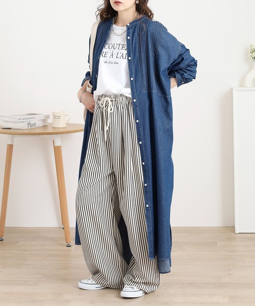 Noia ワンピース ピンタックデニムワンピース : ZOZOTOWN Yahoo!店
