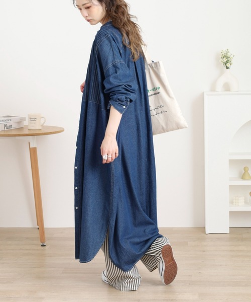 Noia ワンピース ピンタックデニムワンピース : ZOZOTOWN Yahoo!店