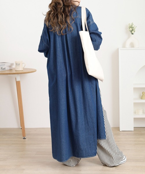 Noia ワンピース ピンタックデニムワンピース : ZOZOTOWN Yahoo!店