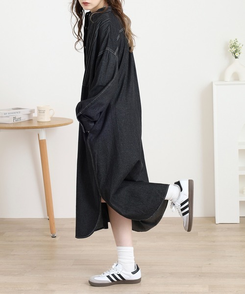 Noia ワンピース ピンタックデニムワンピース : ZOZOTOWN Yahoo!店