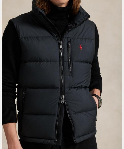 GORHAM POLOラルフローレン 新品 黒 ダウンベスト 正規 POLO RALPH LAUREN ダウンベスト ベスト Gorham ダウン メンズ