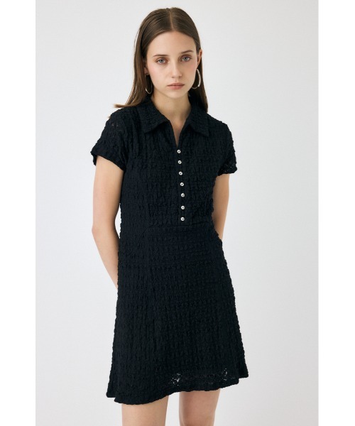 MOUSSY（マウジー） ワンピース 夏 半袖 MERMAID LACE ミニドレス