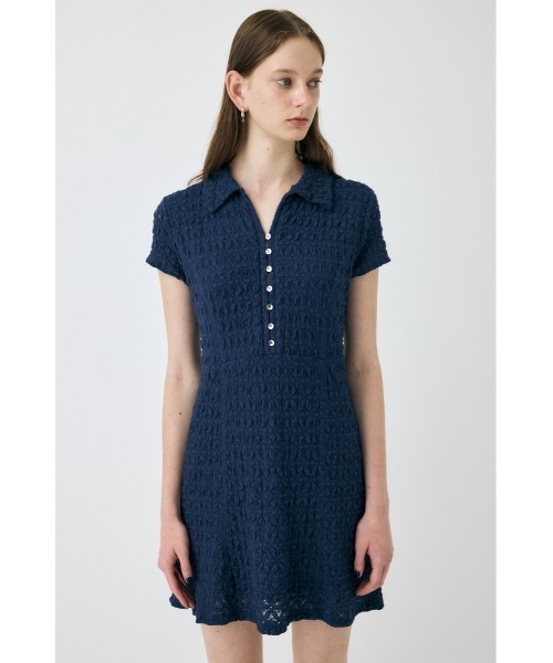 MOUSSY（マウジー） ワンピース 夏 半袖 MERMAID LACE ミニドレス