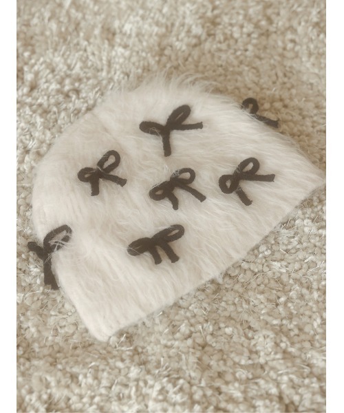 Darich（ダーリッチ） ニット帽 ニットキャップ リボンニットビーニー