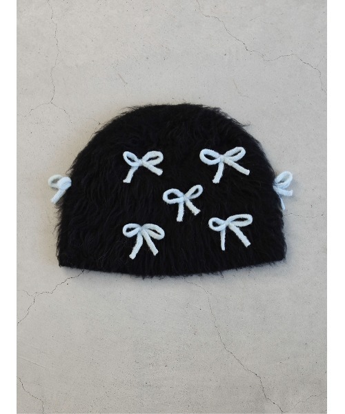 Darich（ダーリッチ） ニット帽 ニットキャップ リボンニットビーニー