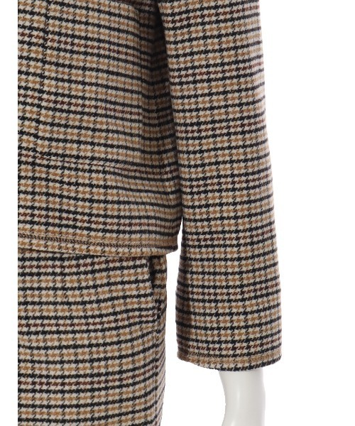 「Mila Owen」 ノーカラージャケット 1 ブラウン レディース_画像7