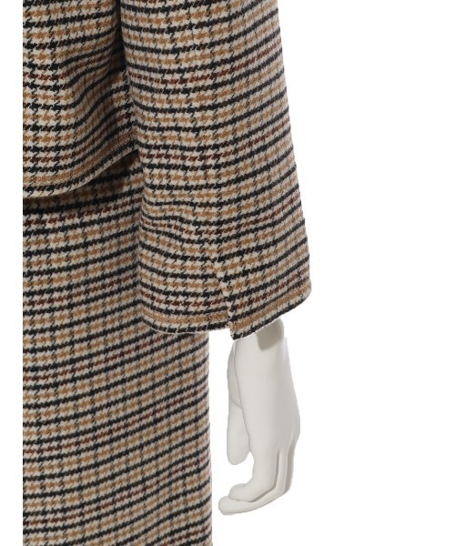 「Mila Owen」 ノーカラージャケット 1 ブラウン レディース_画像9